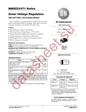 MMSZ2V7T1G datasheet  